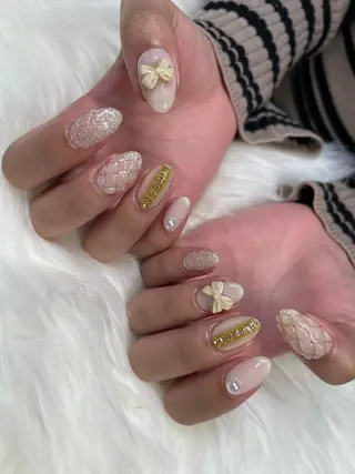 ロング カラー ヘアアレンジ キッズ ネイル マツエク・マツパ アイブロウ 福田 加奈のネイルデザイン