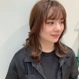 ミディアム 【韓国風くびれヘア】 joule小木曽輝のヘアスタイル