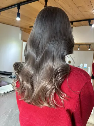 セミロング カラー 🧸艶々韓国ヘア 🧁mizunaのヘアスタイル