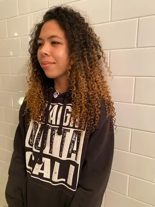 ロング カラー パーマ ヘアアレンジ キッズ ネイル マツエク・マツパ 中元 淳のヘアスタイル