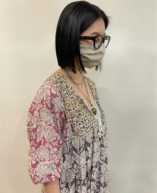 ミディアム 田中 碧のヘアスタイル