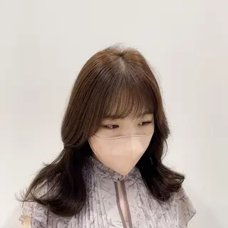 ミディアム カラー ミタニ/髪質改善 /レイヤーカットのヘアスタイル