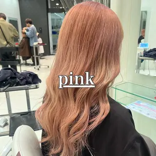 カラー ブリーチ/暖色カラー 宮城陽日のヘアスタイル