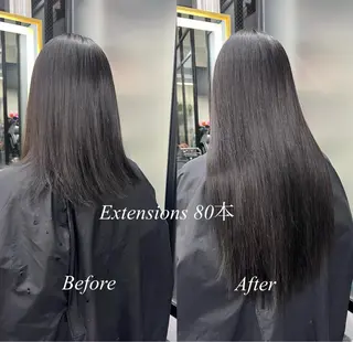 ロング カラー シールエクステ特化 ハイトーン、NANAのヘアスタイル