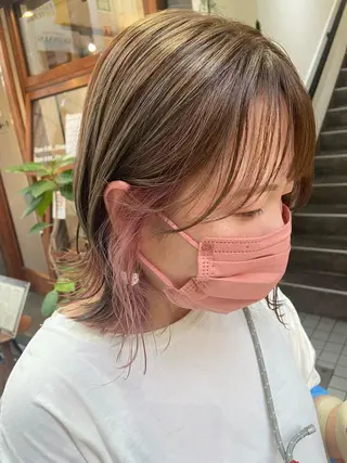 ミディアム カラー nico🏁 rihoのヘアスタイル