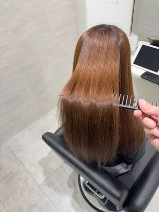 ロング 本町/酸性縮毛矯正 髪質改善/財間一正のヘアスタイル