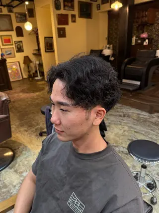 ショート パーマ メンズ 沖縄メンズ美容室SILLY所属・玉那覇 啓斗のヘアスタイル
