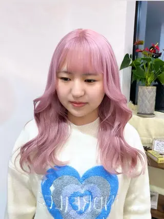 ロング カラー ヘアアレンジ 🐺ウルフ×ハイトー ン🖤Yukinoのヘアスタイル