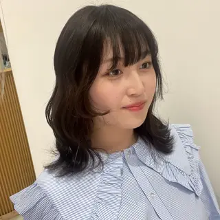 セミロング ramphy 加藤 美羽のヘアスタイル