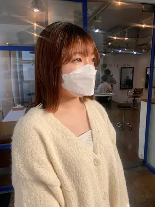 ミディアム パーマ 🌻名古屋🌻 🫧ハイトーン🫧のヘアスタイル