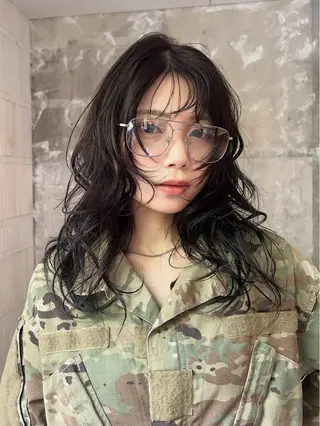 セミロング パーマ [Eurica] muaのヘアスタイル