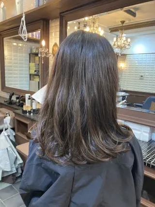 ミディアム ルピナス中田店長 山口大地のヘアスタイル