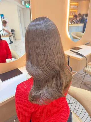 セミロング ♡うる艶透明感カラー /にしじまくるみ♡のヘアスタイル