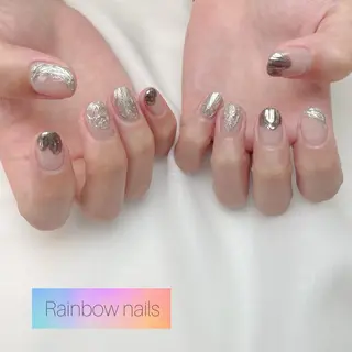 ネイル Rainbow nailsくろちゃんのネイルデザイン