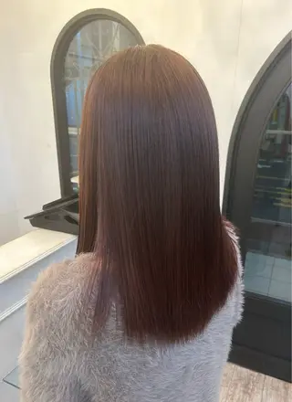 セミロング カラー 27日レディース 自由が丘🌷マナミのヘアスタイル