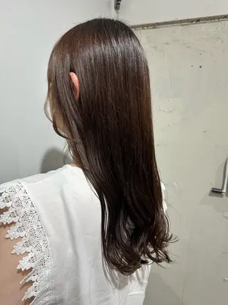 ロング 酸性ストレート/艶髪 /縮毛/sara❄️のヘアスタイル