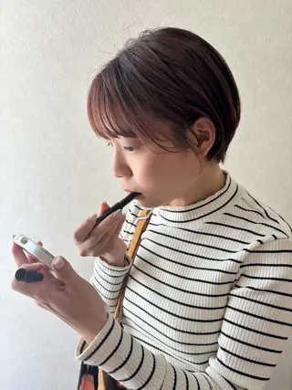 ショート カラー en,所属・en,似合わせカット /ボブ/透明感カラーのヘアスタイル