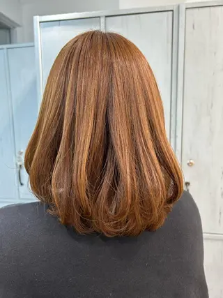 ミディアム ブラウンカラー tomokaのヘアスタイル