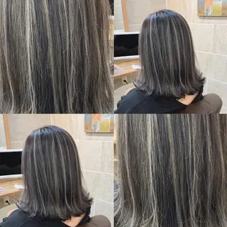 ミディアム カラー 平尾 拓也のヘアスタイル