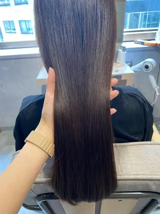 ロング 久力琴音''透明感 カラー''アレンジのヘアスタイル