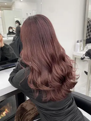カラー 夏の暖色カラー💞 渋谷FRUITSのヘアスタイル