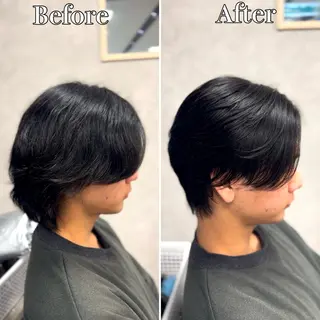 ショート パーマ メンズ 🔮メンズ縮毛矯正 毛流れパーマ💎竹永のヘアスタイル