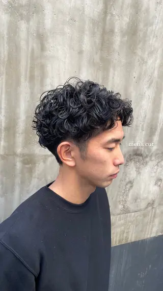 ショート パーマ メンズ ニュアンスパーマ/ メンズカット田島勇樹のヘアスタイル