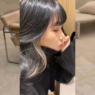 セミロング カラー mizu kiのヘアスタイル