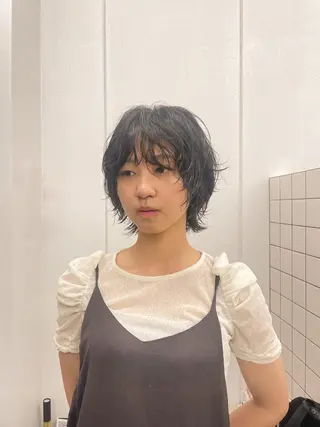 ショート パーマ 関 京磨のヘアスタイル