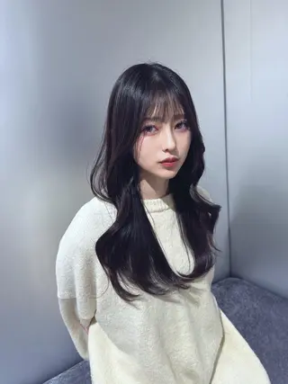セミロング カラー レイヤーの神様 店長安藤光司🇰🇷のヘアスタイル