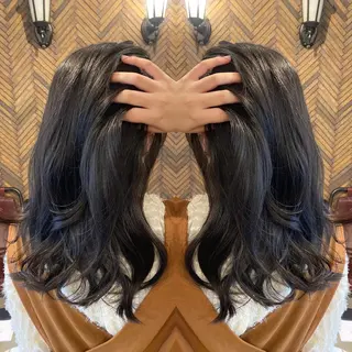 ロング カラー tocca 💜石田愛結💜のヘアスタイル