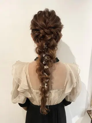 ロング ヘアアレンジ ヘアアレンジ にいた　かづしげのヘアスタイル