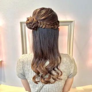 ロング ヘアアレンジ ヘアメ🎀エクステ 🪽横浜/しほ🧸のヘアスタイル