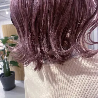 ミディアム カラー アオイ🩵暖色 /まろやかカラーのヘアスタイル