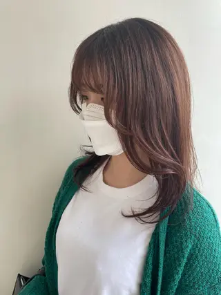 ミディアム 🍒顔周り/レイヤー /韓国風/アリサ🍒のヘアスタイル