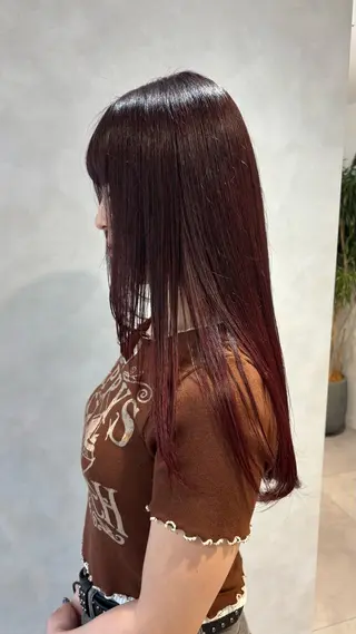 カラー ハマモト ユナのヘアスタイル