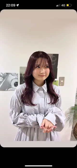 セミロング 🟡ひろの/ツヤ カラー/髪質改善🟡のヘアスタイル