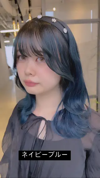 セミロング カラースペシャリスト ・齊藤 羽瑠輝のヘアスタイル