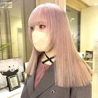 カラー 渋谷🎨エクステ× ブリーチ特化🎨レンのヘアスタイル