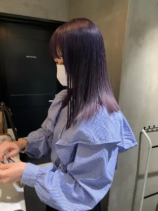 セミロング カラー アンニュイヘア🪽 ayumiのヘアスタイル