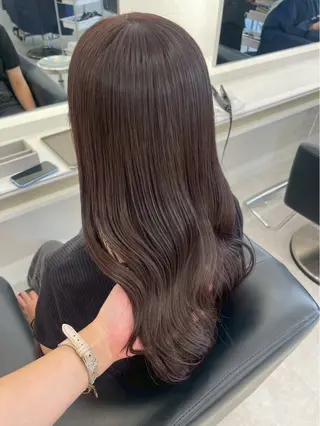 ロング カラー ParveMix 楠本結菜のヘアスタイル