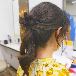 ロング カラー パーマ ヘアアレンジ 🌼 AIKO🌼のヘアスタイル
