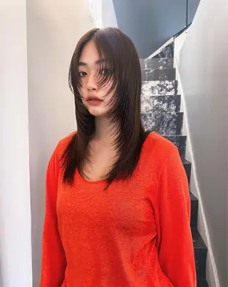 ロング カラー レイヤー/パーマ /ウルフ/nabeのヘアスタイル