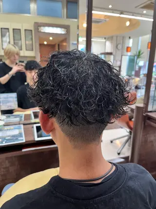 ショート パーマ メンズ AROH men's cut&men's perm 船橋店所属・🧊メンズ特化🧊 高木航希のヘアスタイル