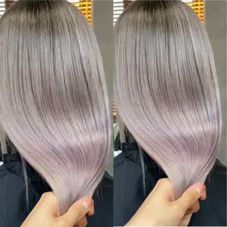 セミロング カラー 縮毛/レイヤー 韓国/橋口のヘアスタイル