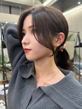 ロング SALOWIN原宿AROA店所属・顔まわり神カット✂︎ 齋藤雄大【表参道】のヘアスタイル