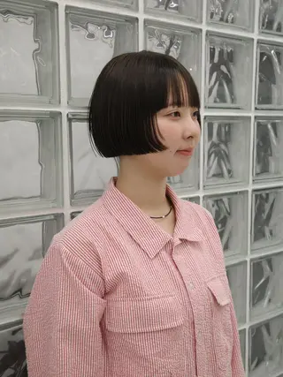 ショート カラー 🌱ぱつっと/ボブ 🌱のヘアスタイル