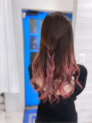 ロング カラー ヘアアレンジ Shelltie Fiel (シェルティフィエル)所属・次世代シールエクステ 錦糸町 小泉 朋之のヘアスタイル