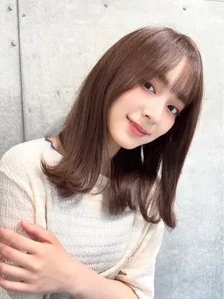 ロング カラー 韓国風カラー✄ カズホのヘアスタイル