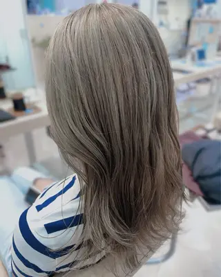 ロング かずや🍀/髪質改善 /艶髪カラー/眉毛のヘアスタイル